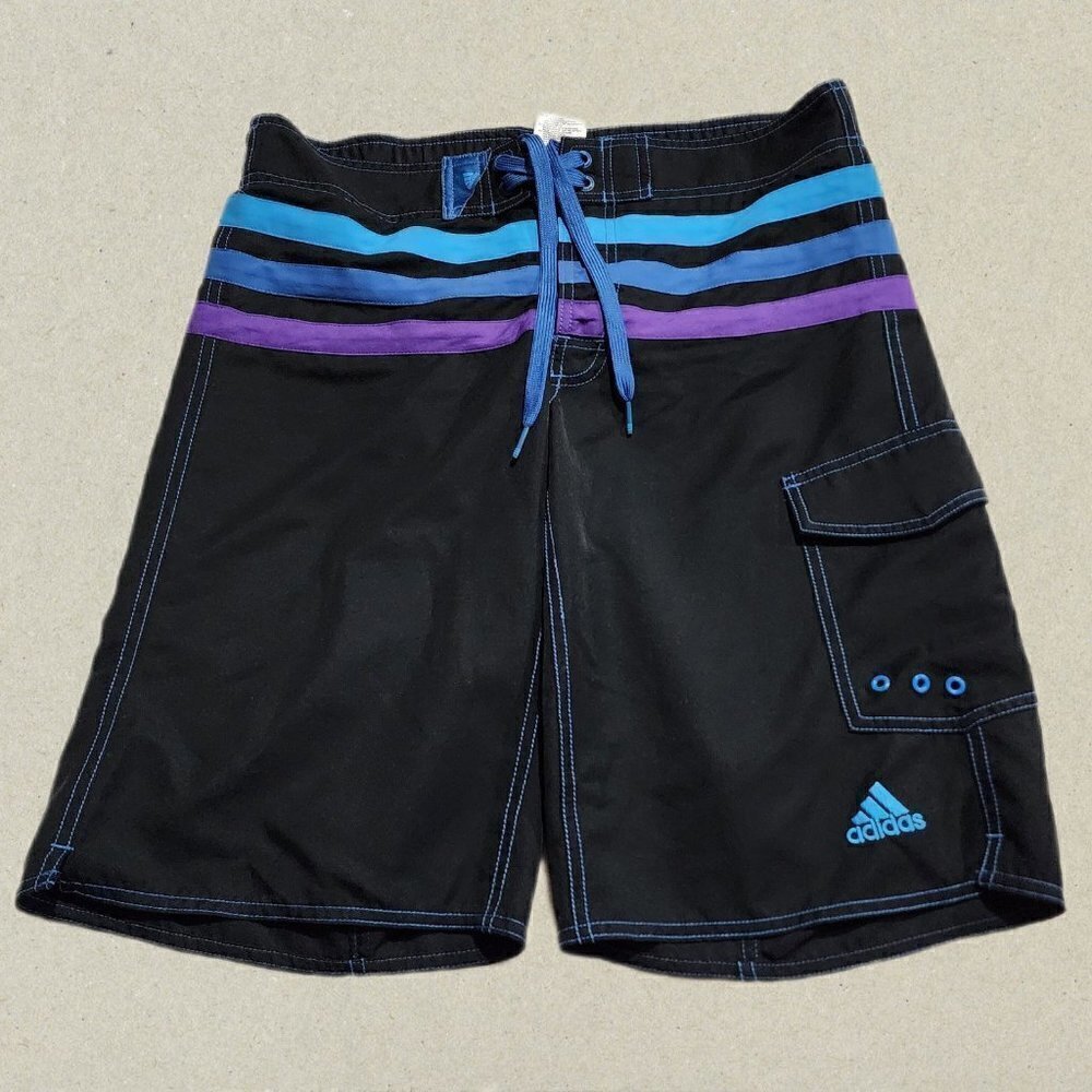 Adidas Men's Black Swim Shorts Size Small